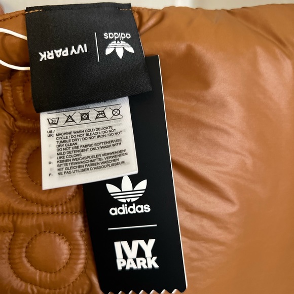 *NWT Rare adidas Ivy Park Padded Ski Scarf and Gloves in Wild Brown - Picture 12 of 15